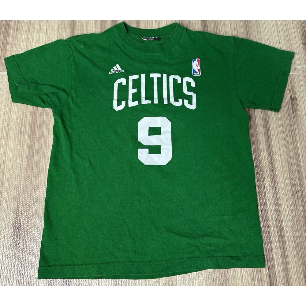 NBA Boston Celtics #9 Rajon Rondo Adidas Boys T-Shirt Medium Green